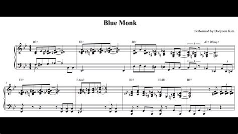 Blue Monk, soittokohta jossa blues ja bebop saumataan yhteen maagisessa tanssiparissa